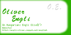 oliver engli business card